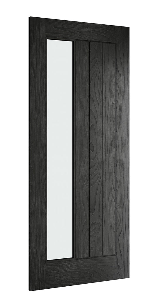 HP22 Clear Glazed Brushed Black Oak
