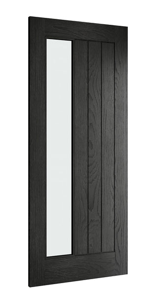 HP22 Clear Glazed Brushed Black Oak