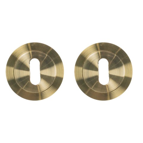Zurich Matt Brass Escutcheon