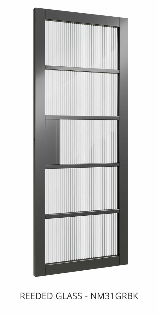 Premier Black - NM31G Reeded Glass