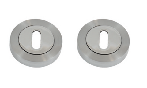 Satin Chrome / Polished Chrome Escutcheon