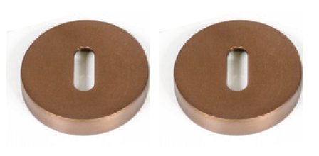 Roma Satin Dark Rose Gold Escutcheon