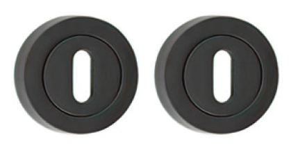 Oslo Matt Black Escutcheon