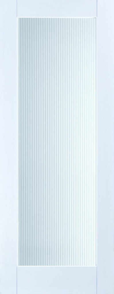 Ionic 1 Pane Reeded Glass White Primed