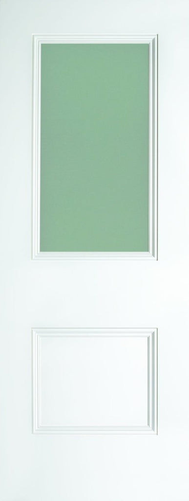 Paris 2 Panel Primed White Opal Lam Glass