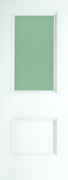Paris 2 Panel Primed White Opal Lam Glass