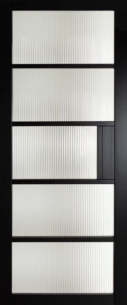 Mayfair Belgravia Reeded Glass Premium Primed Black