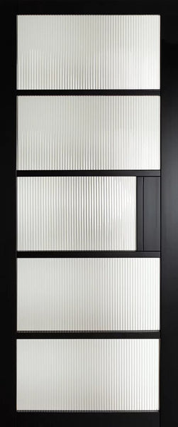 Mayfair Belgravia Reeded Glass Premium Primed Black