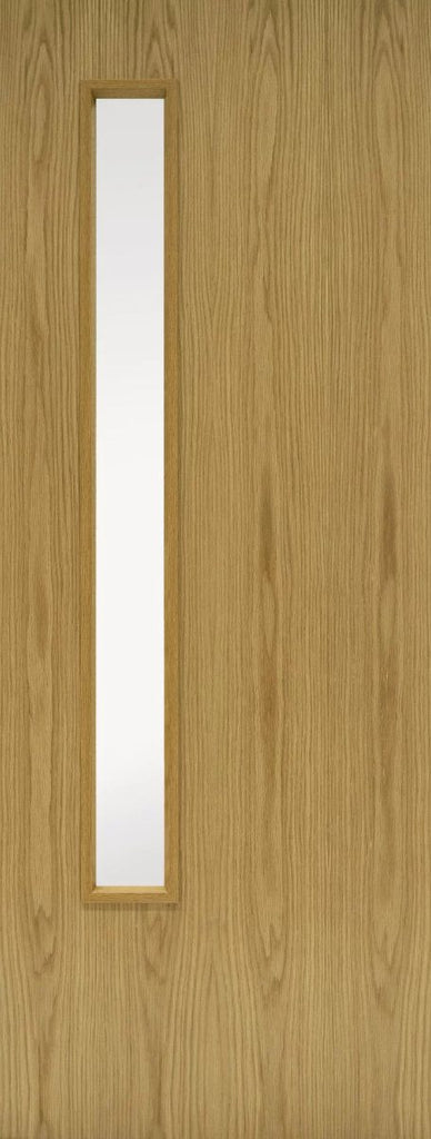 FD30 Oak 1 Glazed ope GC06 (clear glass) - Natural