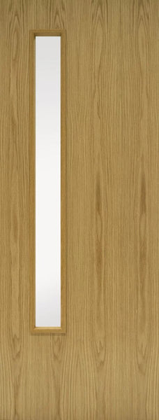 FD30 Oak 1 Glazed ope GC06 (clear glass) - Natural