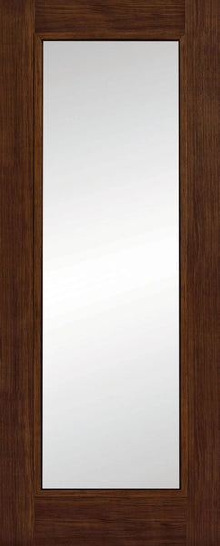 Shaker Luxury Laminate Walnut Clear Glass - Natural