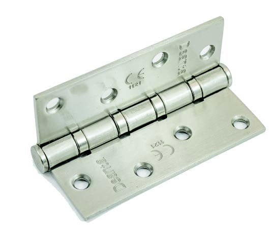 Square Hinge Satin Nickle 102x76x3mm Boxed Pack of 3
