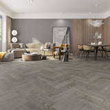 Authentic Herringbone Steel Grey