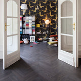 Chateau Herringbone Charme Black