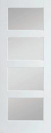 Premium Primed White Shaker 4 Lite Frosted